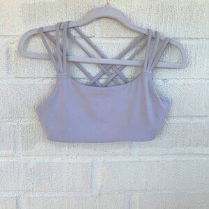 Athleta White Criss Cross Sports Bra size Small